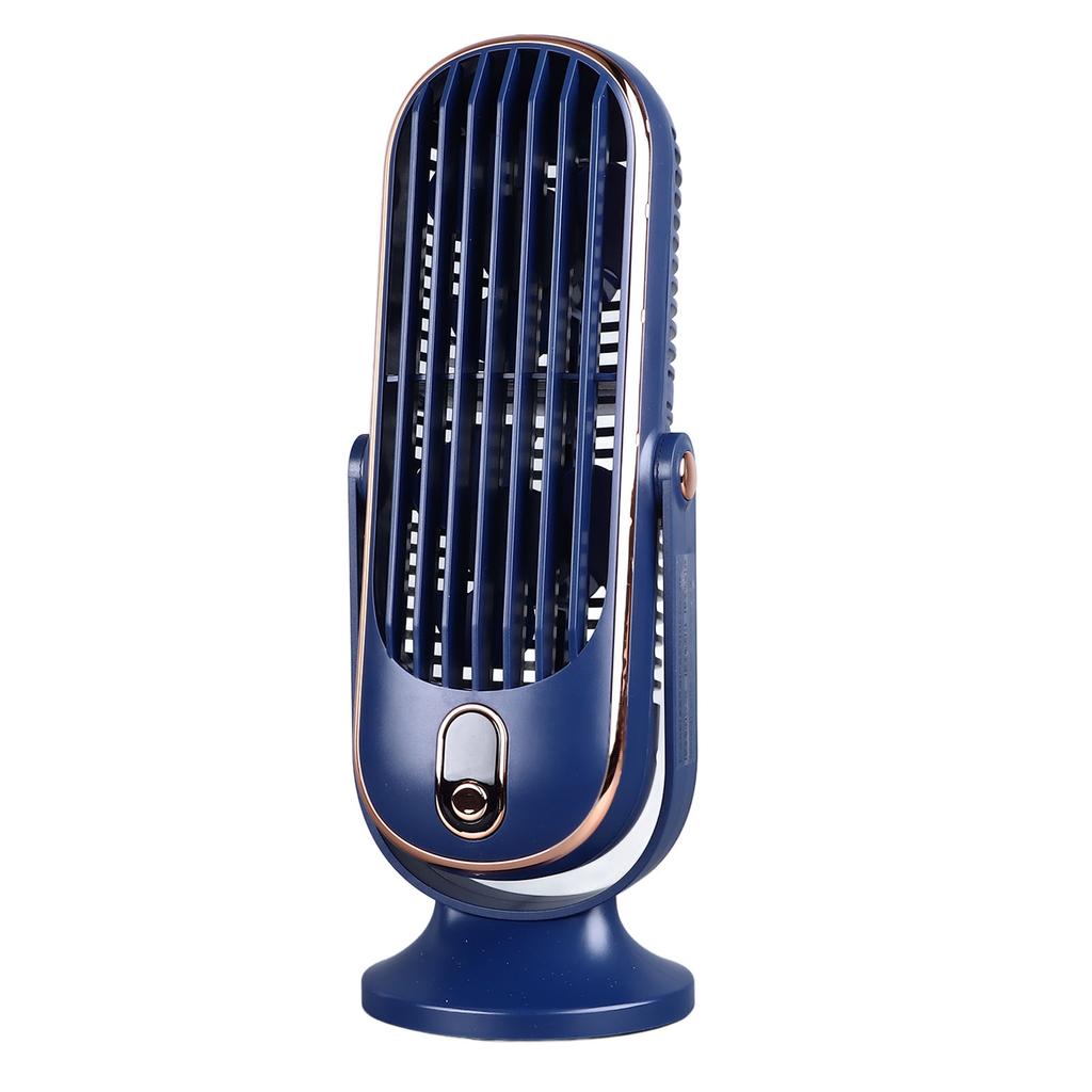 Desktop Fan 1800mah USB Brushless Motor Oscillating Quiet 5 Speeds Desk Tower Fan for Home Car