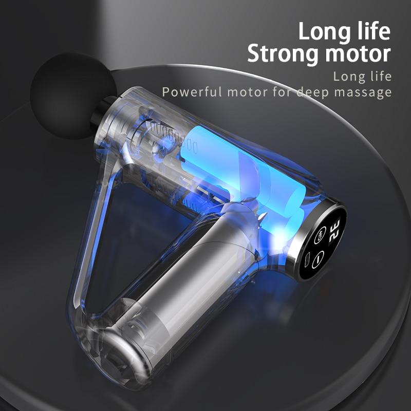 Massage Gun 32 Levels Deep Tissue Neck Body Back Muscle Sport Electric Pistol Massager Exercise Relaxation Pain Relief