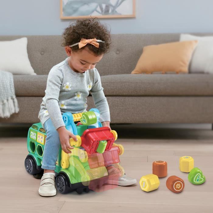 Porteur Maxi Camion Poubelle Recyclo'Formes - VTECH BABY - Jouet éducatif pour enfant de 18 à 36 mois