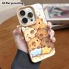 Phone Case: Lambskin 2D Flat Samsung Galaxy A34 A35 M05 M06 S20 S22 S21 FE Plus 5G Protective Case, Stackable Capybara, Christmas and Halloween Gift