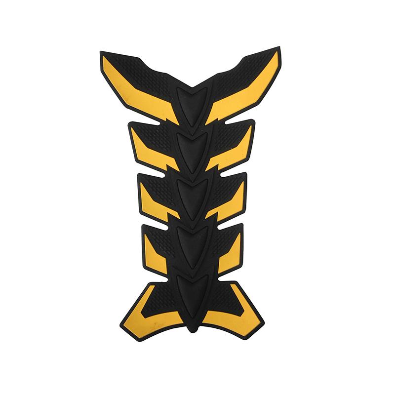 Motorcycle Oil Tank Stickers Car-styling 3D Carbon Fiber Motorcycle Tank Pad Tankpad Protector Sticker Fish Bone Style
