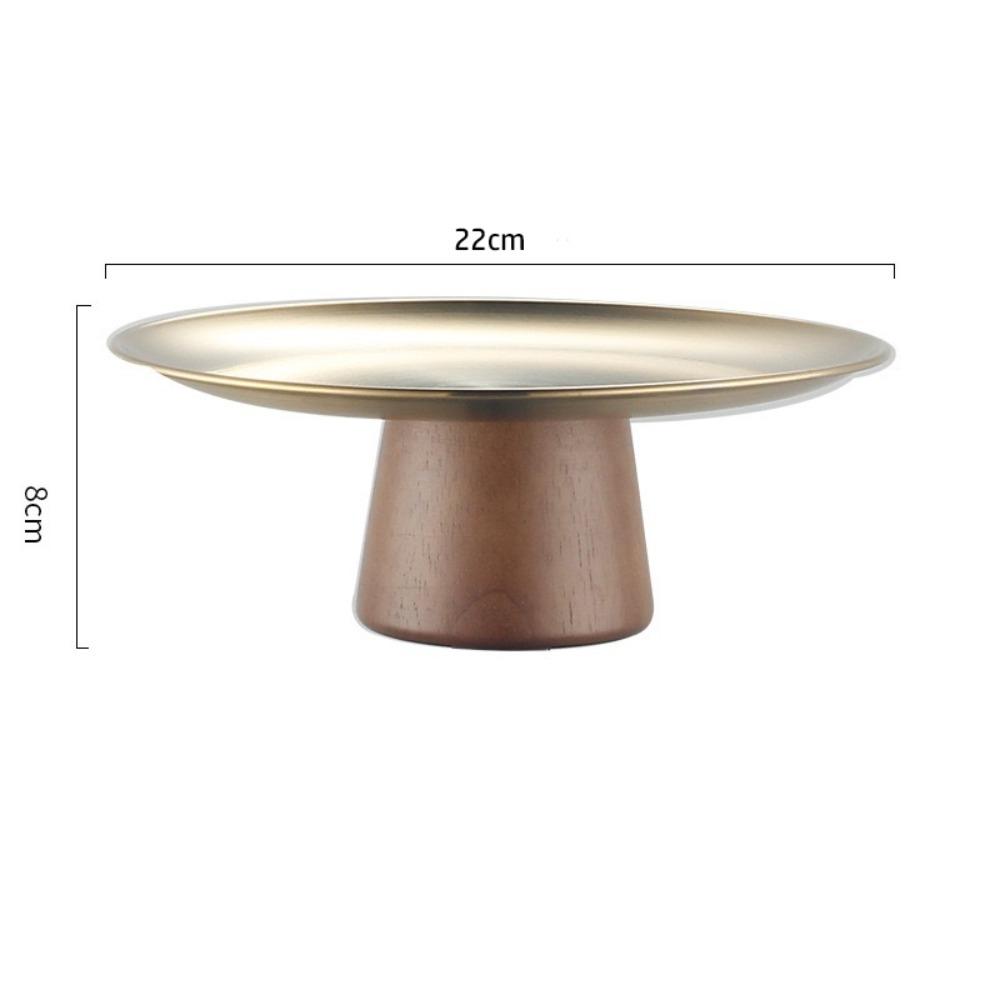 Stable Cake Tray Stainless Steel Dessert Plate New Snack Container  Home Decoration