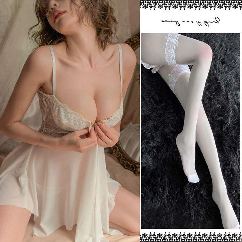 The Violent Consort's Lingerie: Passionate Flirt Nightgown Set for Enhanced Small Busts - Sexy Sleepwear for Women