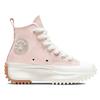 Converse Run Star Hike simple and comfortable high-top canvas shoes for all men and women in peach pink