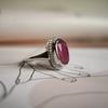 Серебряное кольцо с натуральным рубином 6.048ct, вес изделия 5,98 гр (2188001)
