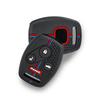 4 Button For Honda CRV SRV FRV Fit Civic Accord Jazz For Acura CSX Silicone Key Case Fob Accessories Holder Key Cover Shell