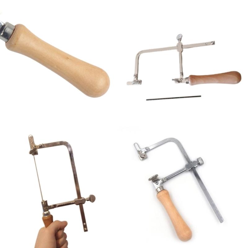Wood Jewelry Saw Frame U Shaped Saw Frame Jewelry Making Tool Adjustable Saw Frame for Metal Cutting and Carving