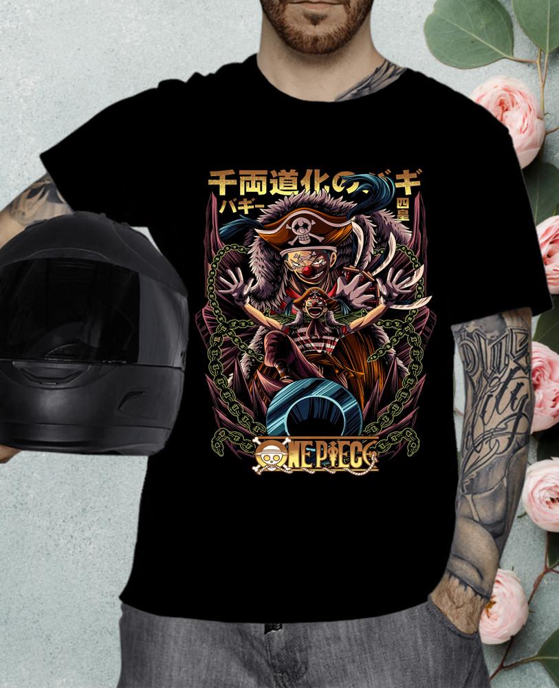 

Anime t shirt, Buggy anime Tshirt,Pirates Anime Manga Unisex shirt gift XL