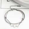 Bracelet Élégant Pendentif Cœur Bracelet Quotidien Bracelet de Soirée Bracelet à Chaîne Moderne Parfait pour Diverses Occasions