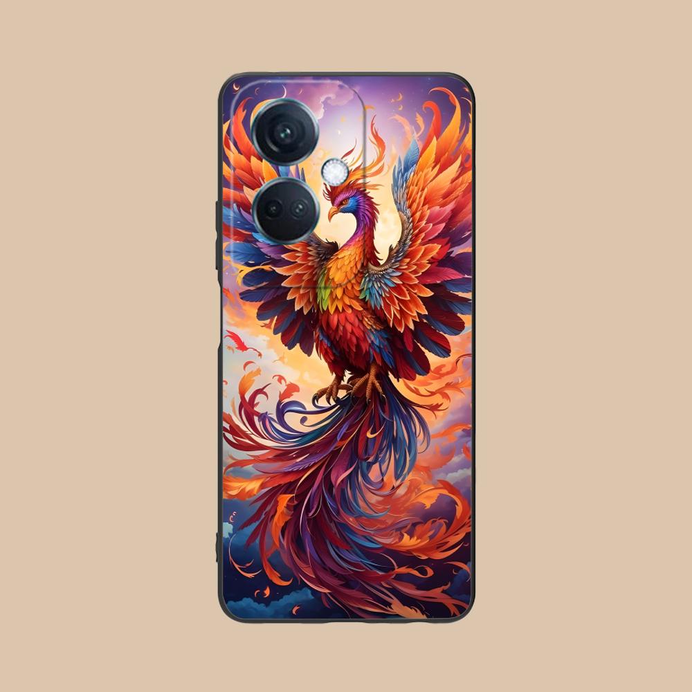 Luxury Phoenix Mobile Cell Phone Case for OPPO Find X9 X8 X7 X6 X5 X3 X2 Plus s Pro Ultra Lite Colorful Printing Cover Pretty