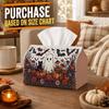 1pc Vintage Botanical Tissue Box with Black Cat & Pumpkin - Suitable for Rolls and Facial Tissues, Napkin Holder for Home, Car, Indoor, Spooky Party D