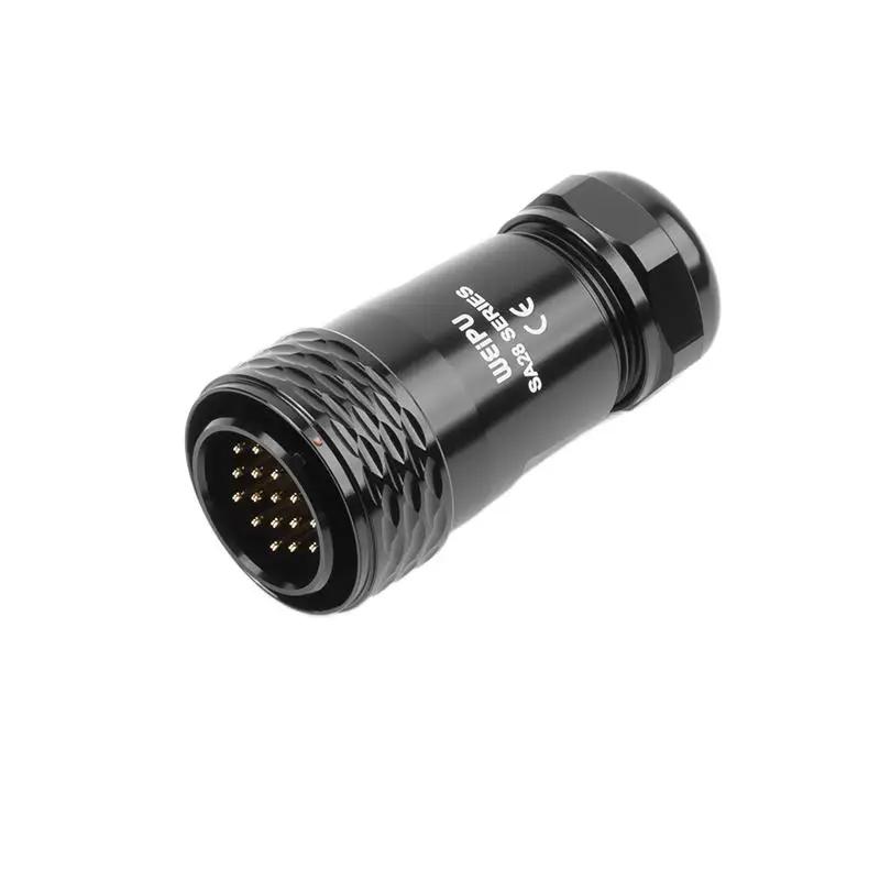 WEIPU SA28 SA2810/P Waterproof Electric Power Male Plug Aviation Connector Solder M28 2 3 4 7 8 9 10 12 16 17 20 24 26 35 Pin