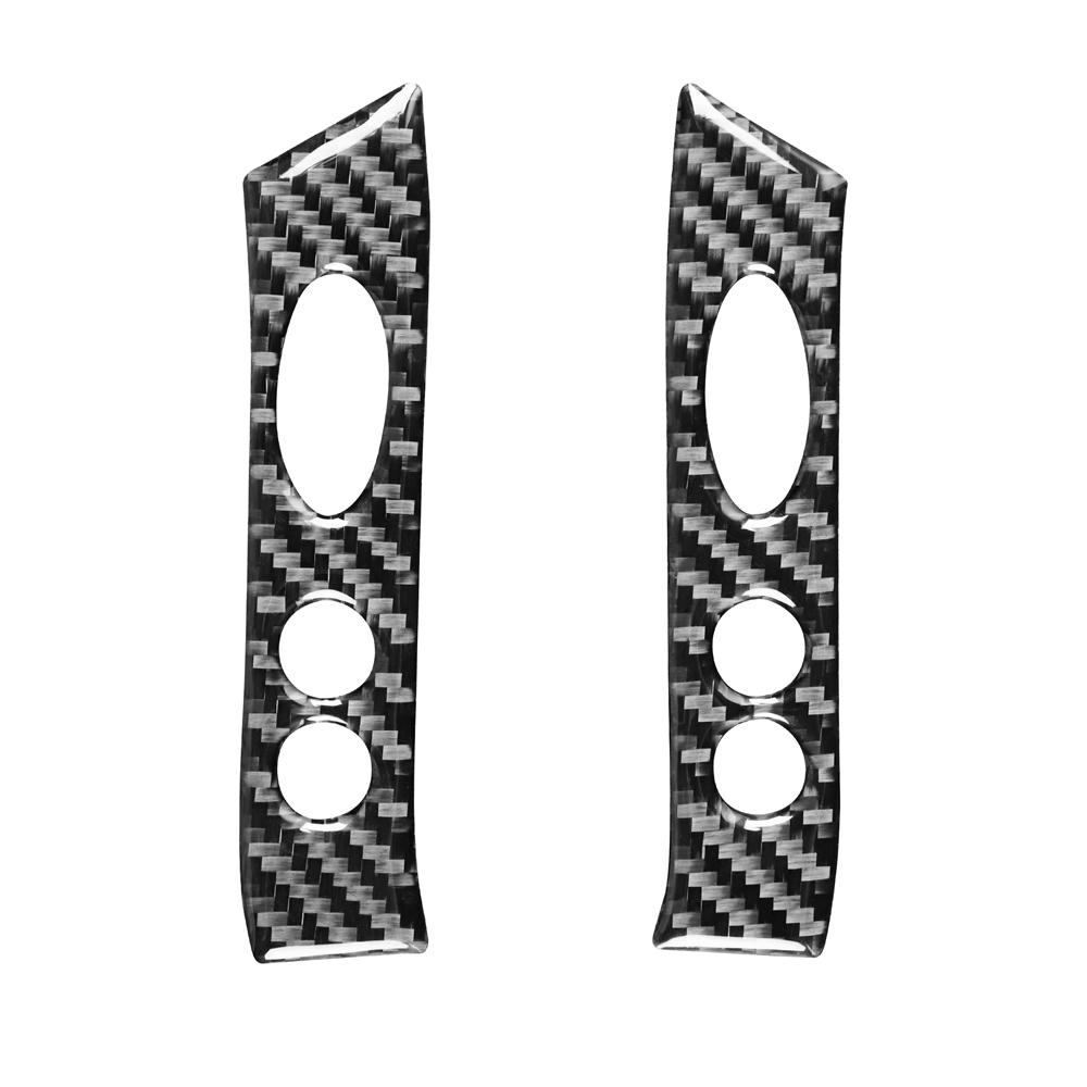 Carbon Fiber Lenkrad Knopf Aufkleber Auto Innen Panel Abdeckung Aufkleber Zubehör Für Mini Cooper Hatch One R50 R53 2002-2004