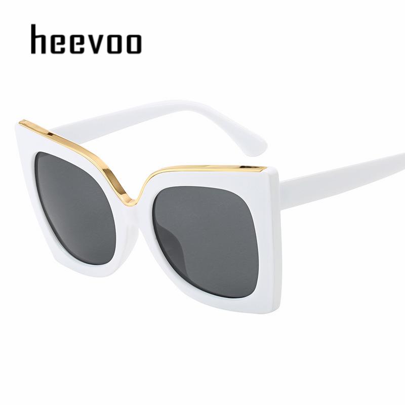 Fashion Butterfly Oversized Sunglasses For Lady Luxury Brand Designer Oversized Cat Eye Sunglasses Women Trend Glasses Uv400