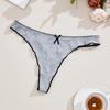 3Pcs Women's Thong Low-rise Panties Solid Color Cotton Lingerie Sexy Thongs Fashion Casual Underwear Comfort Fit Women's Tangas