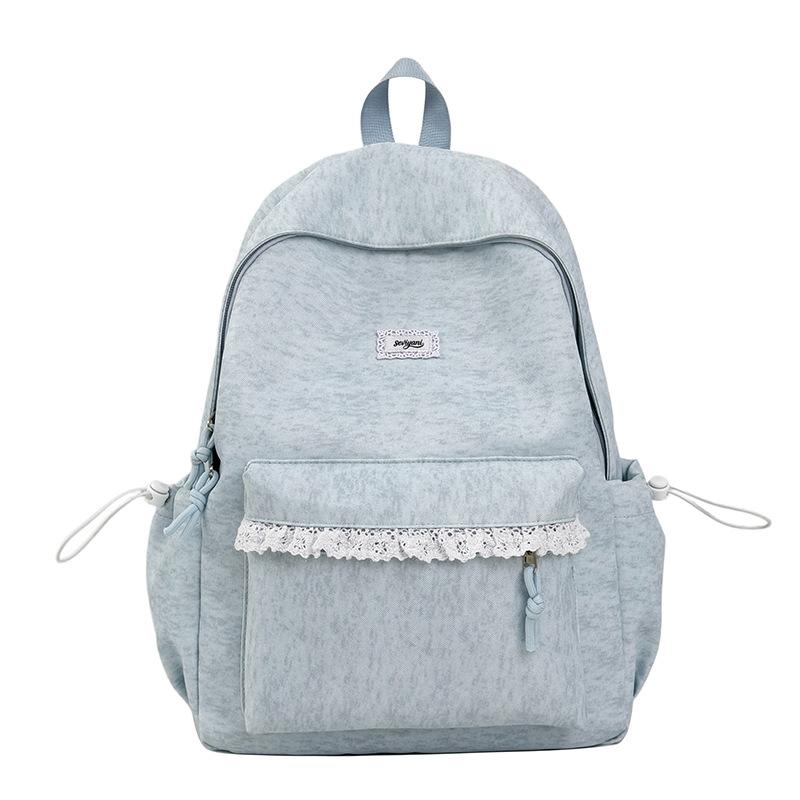 Schoolbag Japanese cute lace backpack versatile niche design middle school student schoolbag girl heart ins fashion backpack