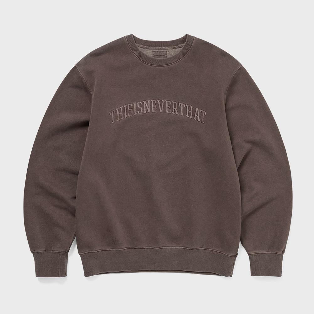 ThIs Is Never That Arch Logo Crewneck Dark Chocolate S