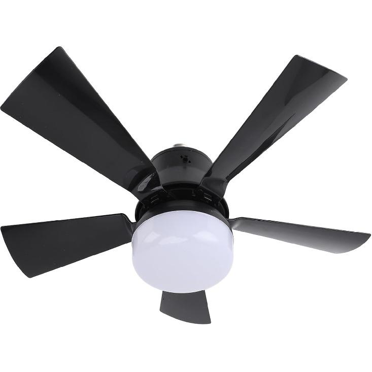 Dpofirs Light Ceiling Fan with Light and Remote, 3000‑6500K Dimmable LED Ceiling Fan with Timer, E26 Light Bulb Screw in Ceiling Fan for Bedroom,