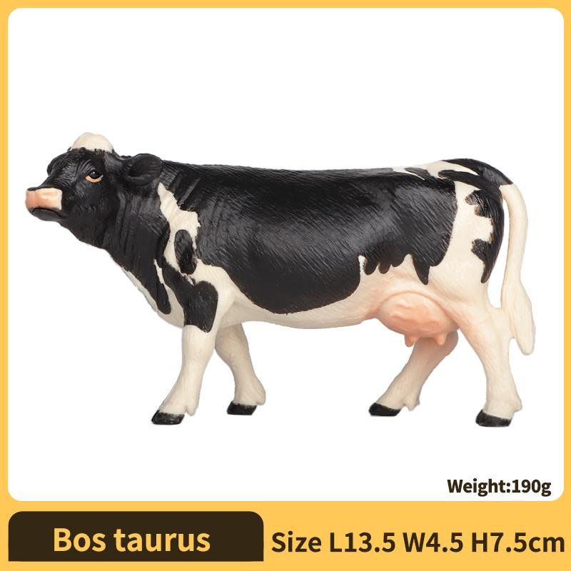 Realistic Cow Plaything Children-Friendly - Lifelike Simulation Bull Miniature, Learning-Enhancing Farm Animal Figure, Non-Toxic & Long-Lasting