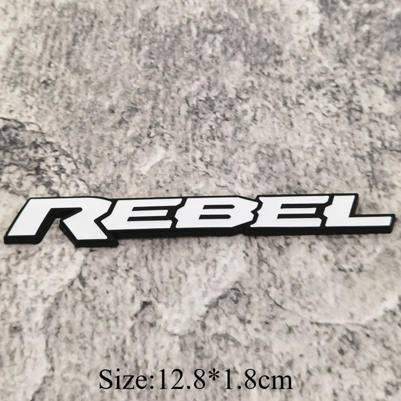 Adesivi per Auto in Metallo 3D di Alta Qualità Lettere Personalizzate REBEL Copri Graffi Accessori Decorativi per Auto