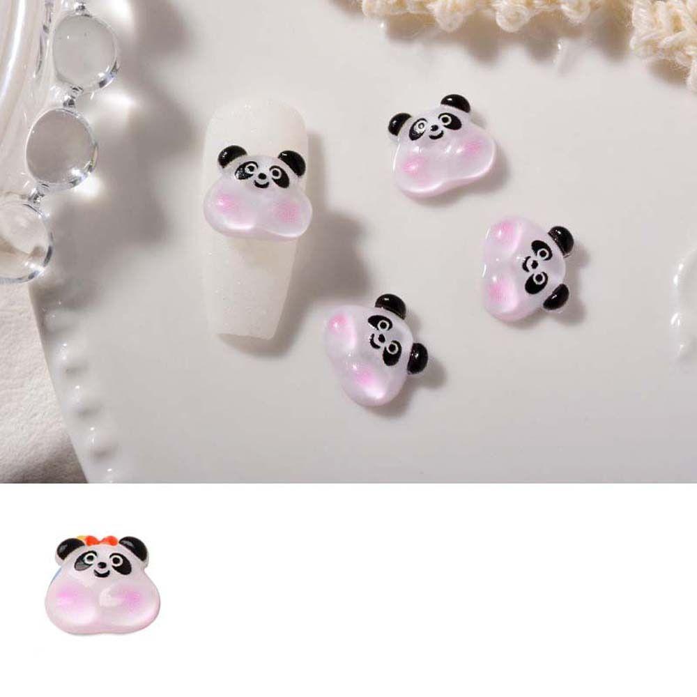 Pig Bears Animal Nail Rhinestones Cartoon Nail Drills Cartoon Nail Decorations 3D Nail Jewelry