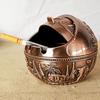 Creative Windproof Metal Ashtray With Lid For Cigar And Cigarettes 1Pc Durable Ash Tray