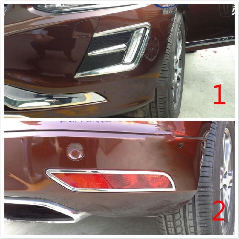 

14 Vo + lvo XC60 автомобильная передняя и задняя противотуманная фара декоративная рамка АБС-покрытие декоративная рамка модифицированное украшение автомобиля