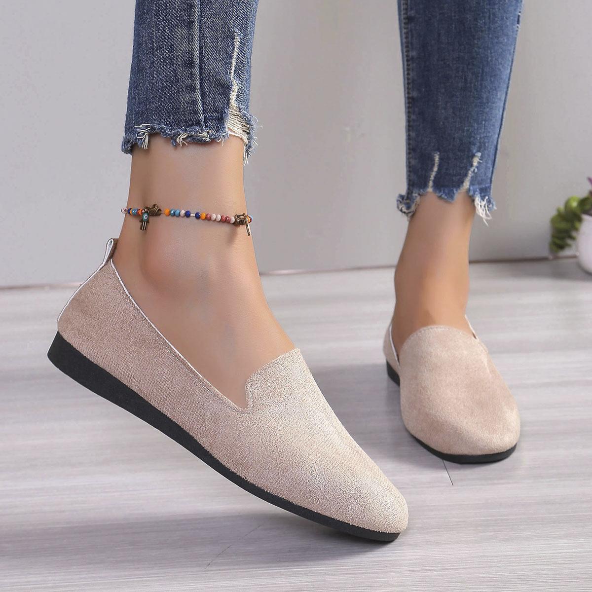 Женские туфли на плоской подошве весна-осень модные лоферы новые повседневные удобные — фото 5