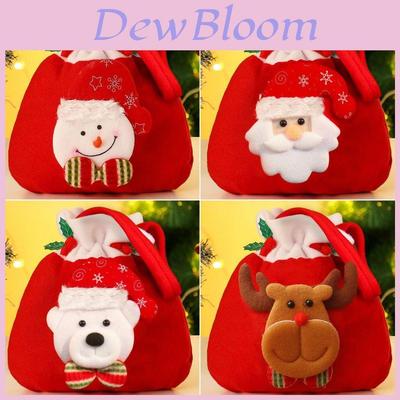 Festive Christmas Kids Gift Doll Bag Drawstring Handle 3d Apple Candy Handbag