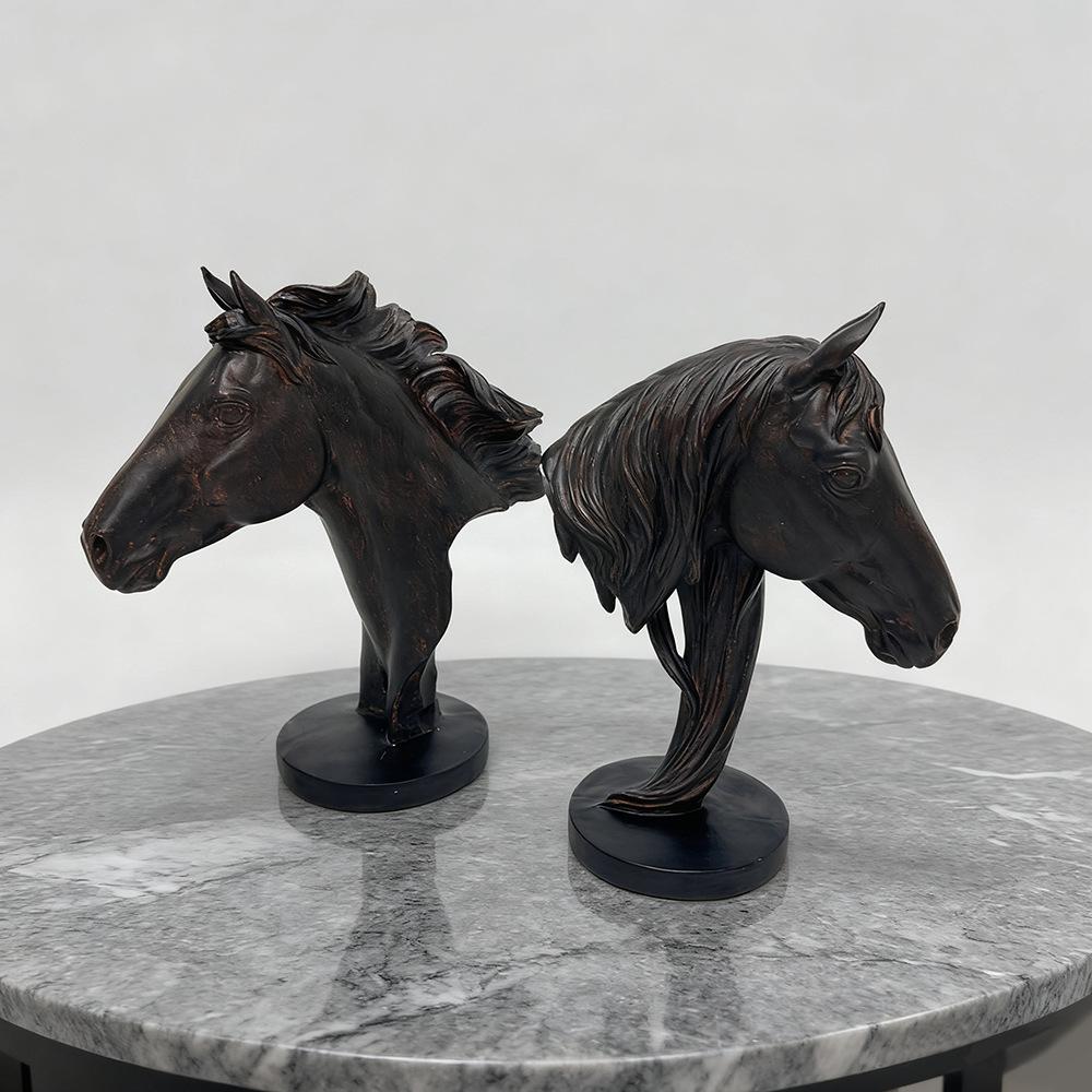 Horse Statue Elegant Resin Horse Sculpture for Home Office Decor Symbol of Freedom Strength Gift for Animal Lovers & Collectors