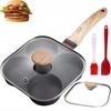 Maifan Stone Non-stick Mini Four-Hole Frying Pan for Breakfast & Hamburgers