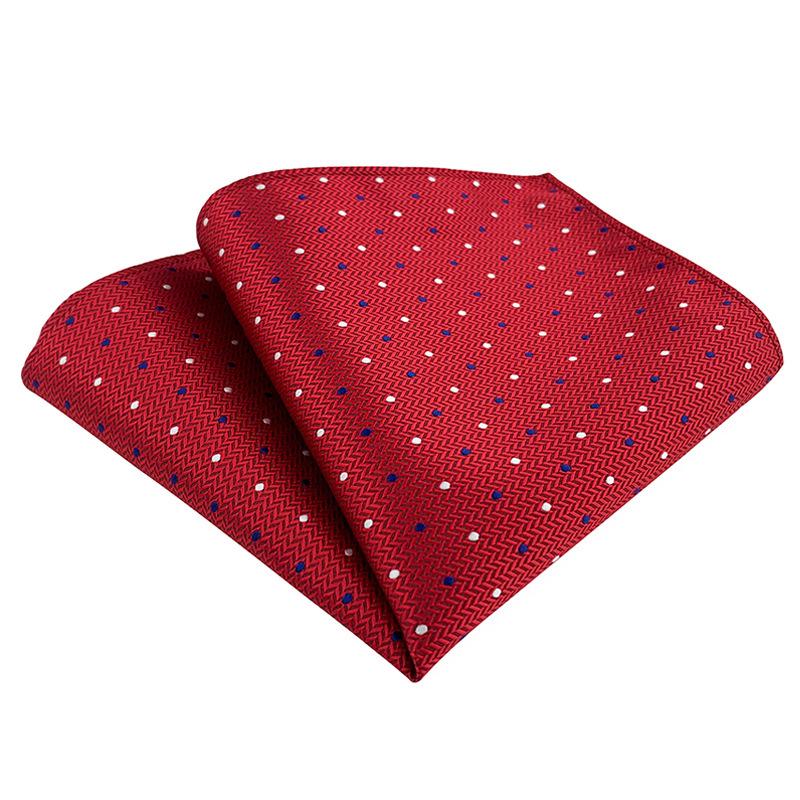 2025 Men's Versatile Floral Solid Color Polyester Pocket Square
