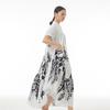 Summer Literary Retro Printing Dress Loose Plus Size Dress for Women