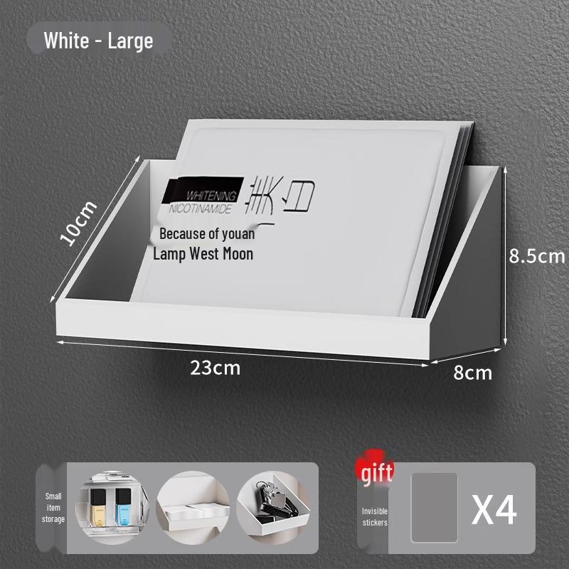 Wall-Mounted Bathroom Mirror Cabinet with Storage for Cosmetics and Lipsticks