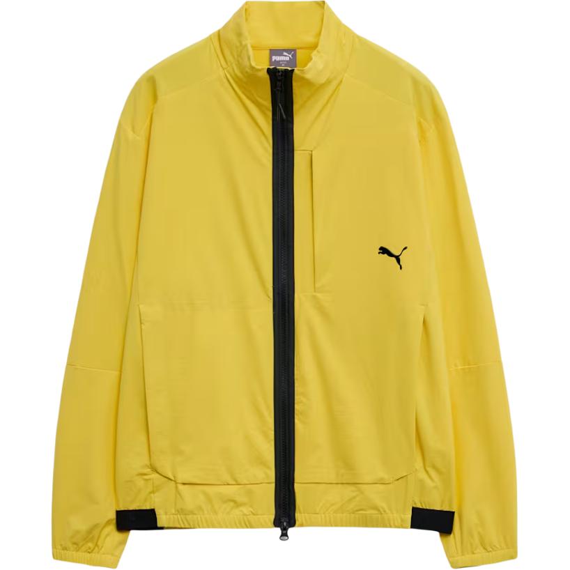 Puma Solid Color Stand Collar Zip Long Sleeve Jacket Men jackets Yellow 94093702
