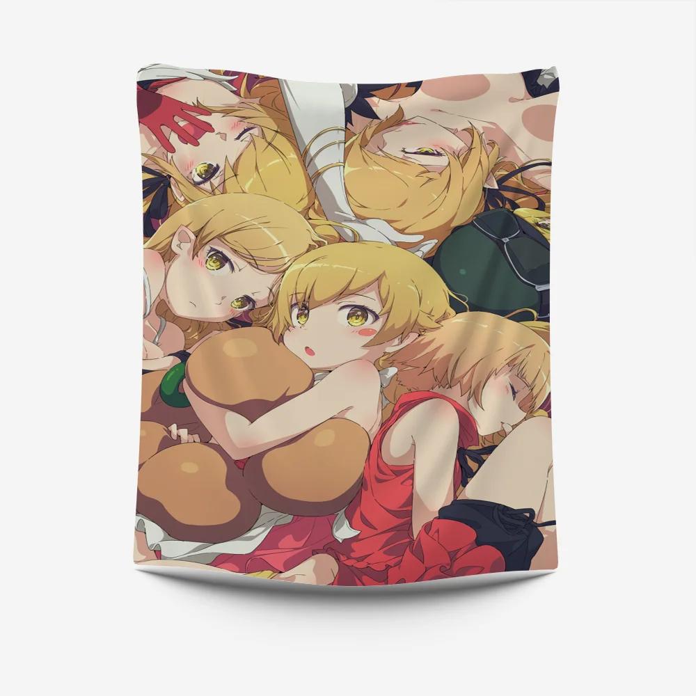 Anime Action Heroine Tapestry Dynamic Battle Scene Design Perfect for Fan Room Decor Large Wall Hanging Artwork