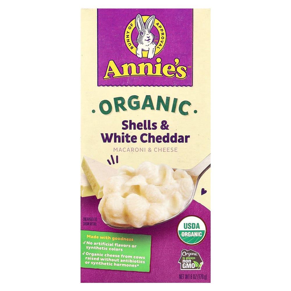 Annie s Homegrown Macaroni & Cheese Shells & White Cheddar 170g (6oz)