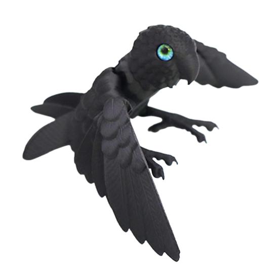 3D Printed Flexible Parrot Model Articulated Bird Figurine with Wing And Movable Joint Collectible Animal Ornaments for Home Office