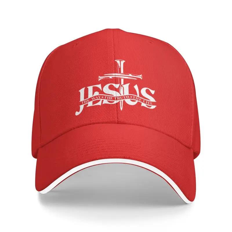 Jesus The Way The Truth The Life Baseball Cap Unisex Women Custom Adjustable Unisex Religion Cross Christian Faith Dad Hat Outdoor
