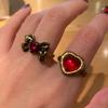 Zircon Retro Women's Luxury Ring: Unique Stackable Index Finger Band