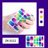 12-finger White No-Bake Nail Decal Fully Coated with Waterproof Long-lasting Nail Patch Simple Wind Nail Polish Adhesive