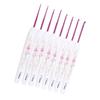 8PCS Aluminum Crochet Hook Set Knitting Needles With Soft Floral Print Plastic Handle (Large)