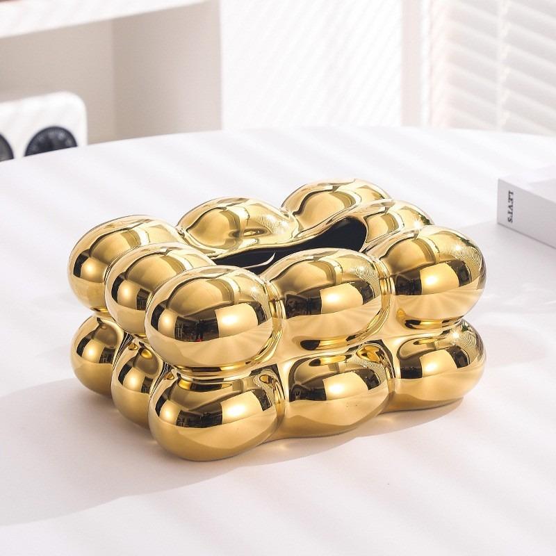 Creamy Stormy Paper Towel Box, Marshmallow, Living Room, Dining Table, Napkin, Towel, Paper Towel Box, Desktop Decorative Item