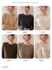 Women's Cashmere Sweater: Autumn/Winter, Round Neck, Loose Fit, Rolled Hem, Versatile Knit Pullover