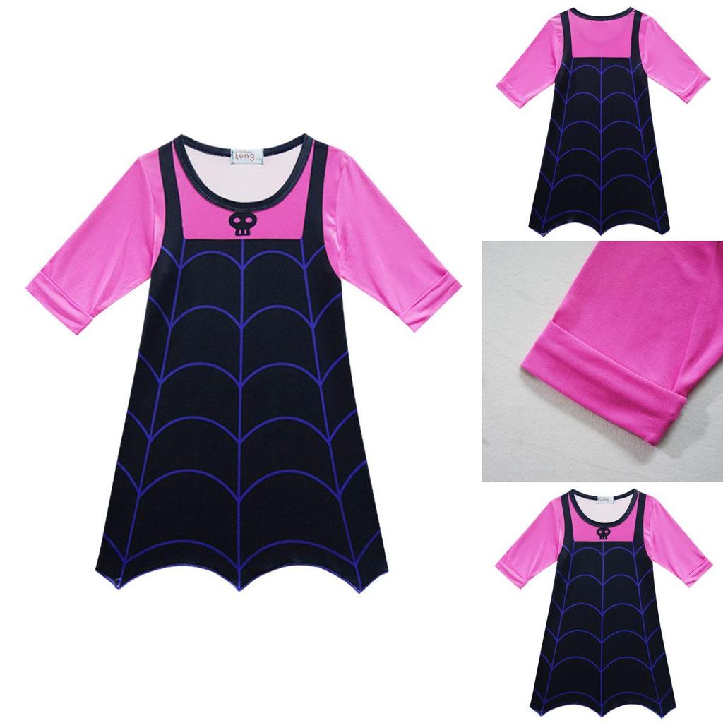 Cartoon Vampirina Girls One Piece Sweat Dress With Exquisite Craftsmanship For Holidays
