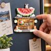 3D Relief Fridge Magnet Cartoon Pattern Decorative Fridge Magnet  Refrigerator Decoration