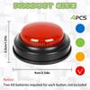 Sound Buzzer Button 4 Pieces Competition Prop Quick Answer Button Game Buzzer For Answering For Classroom Debate Competition