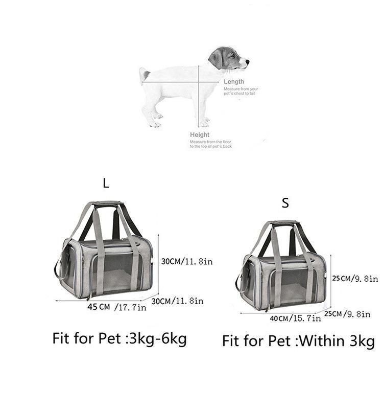Portable Pet Large-capacity Single-shoulder Bag Seat Pet Carry-on Bag Breathable and Foldable Large Capacity and Lightweight