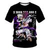 Children's Anime One Piece Luffy 3D Digital Printed Boys' Street Trendy Round Neck Short Sleeved T-shirt