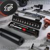 15Pcs Bicycle Torque Wrench Set 1/4 Inch Dual Direction Bike Allen Key Tools Motorcycle Repair Kit Nm Spanner Socket